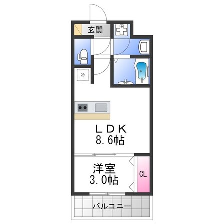 AILE東中浜の物件間取画像